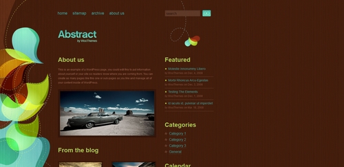 Product picture Premium Wordpress Theme Abstract From Woo Themes