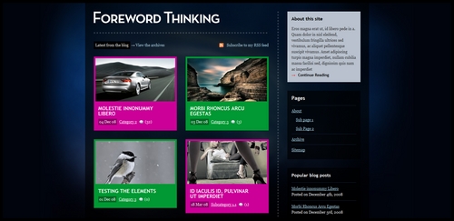 Product picture Premium Wordpress Theme Forewordthinking