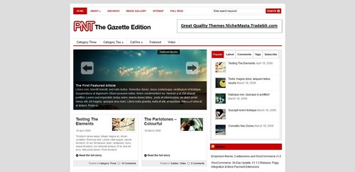 Product picture Premium Wordpress Theme Gazette