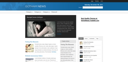 Product picture Premium Wordpress Theme Gotham News