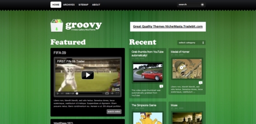 Product picture Premium Wordpress Theme Groovy Video