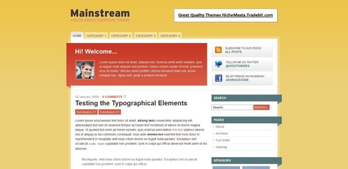Product picture Premium Wordpress Theme Mainstream