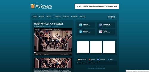 Product picture Premium Wordpress Theme My Stream