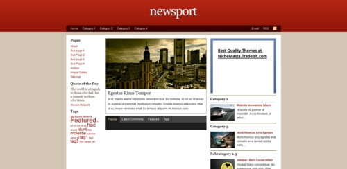 Product picture Premium Wordpress Theme Newsport