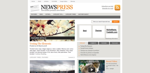 Product picture Premium Wordpress Theme Newspress